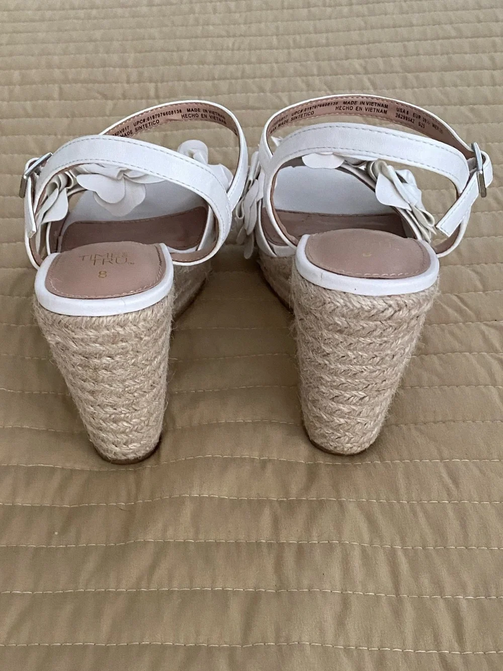 Espadrille wedge style sandals